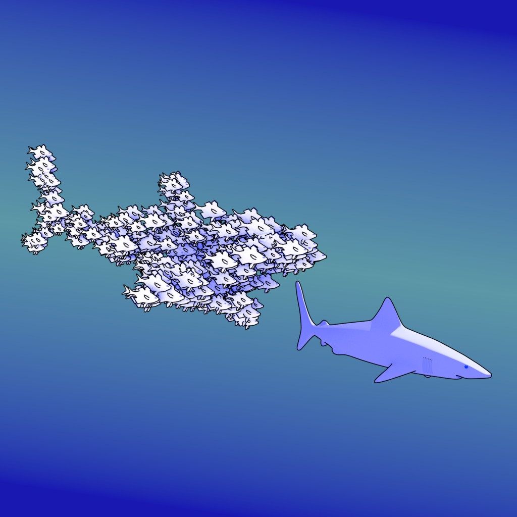 Shark with Particle System preview image 1